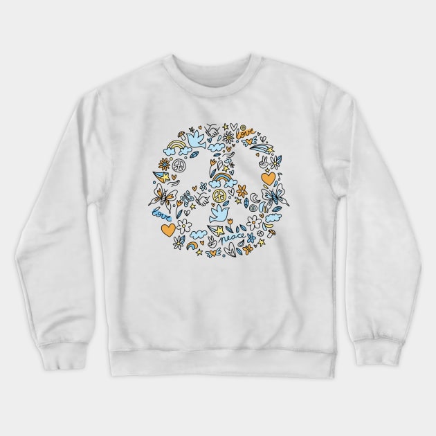 peace Crewneck Sweatshirt by UniqueDesignsCo